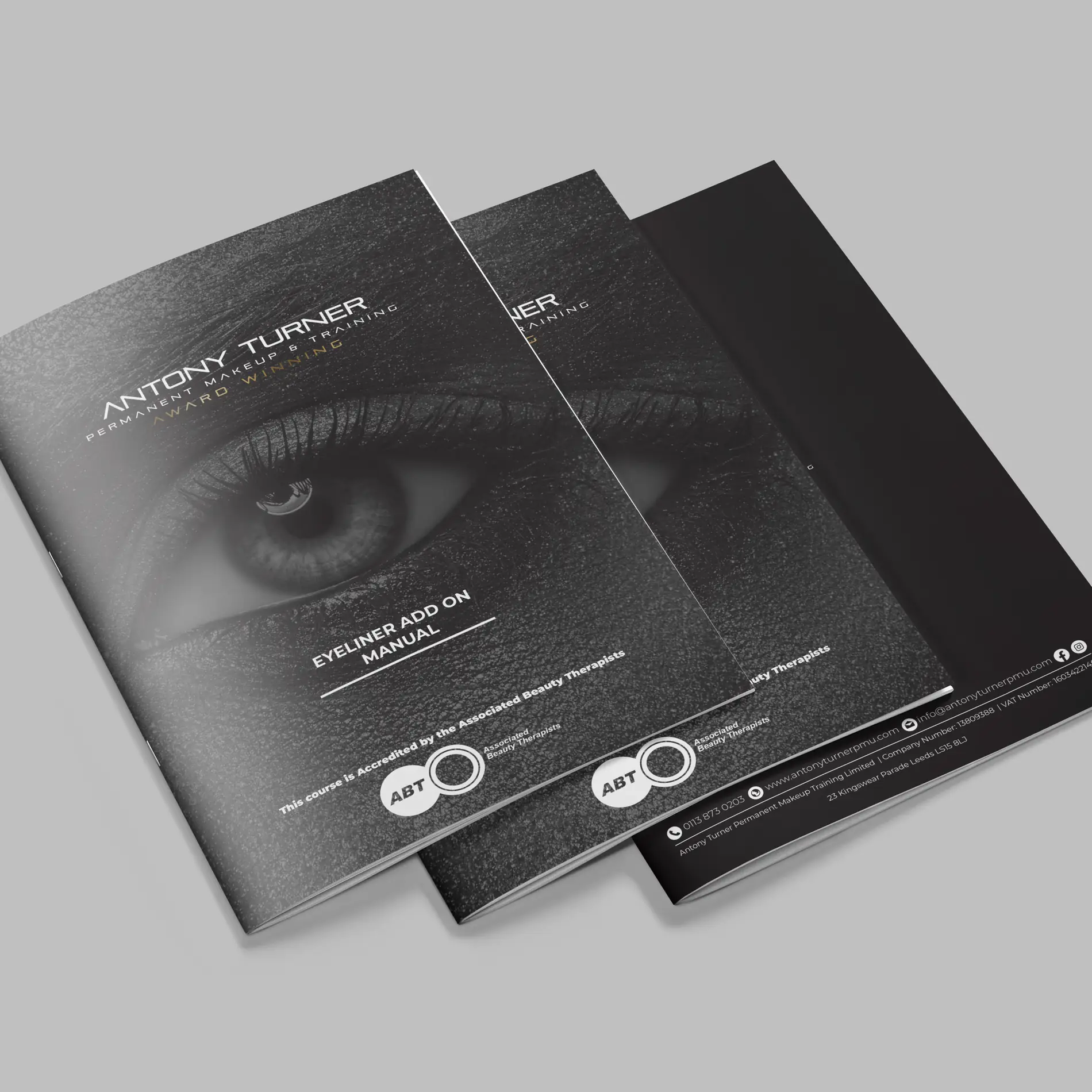 Antony turner pmu eyeliner design brochure Mindlabs Media huddersfield leeds
