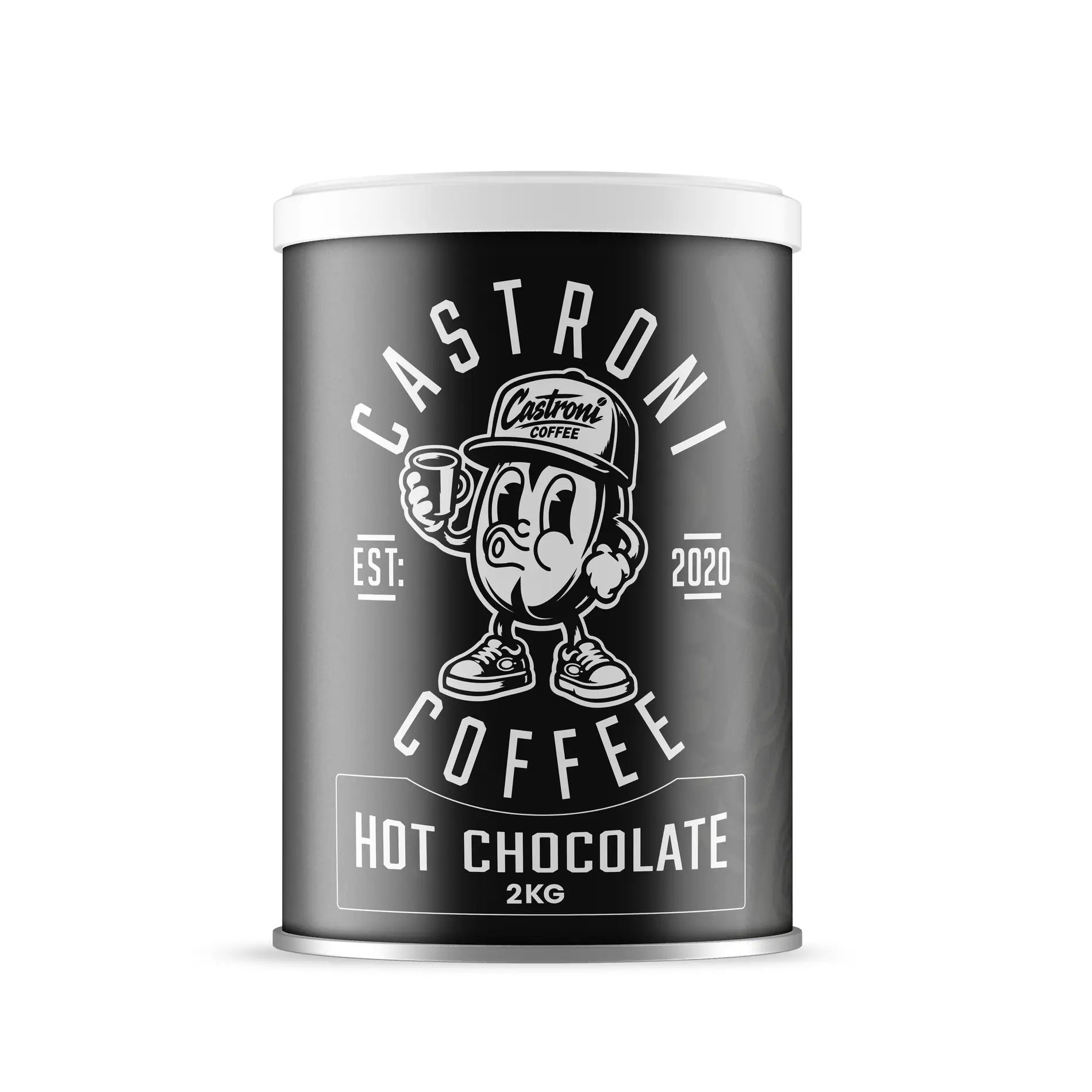 Castroni coffee hot choc label 2kg packaging design Mindlabs Media