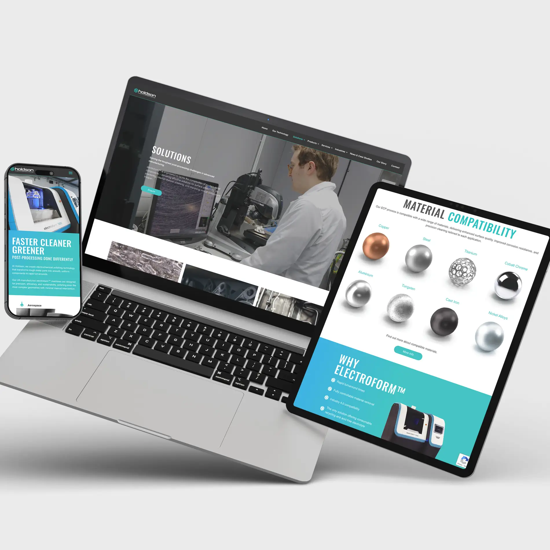 Holdson Limited — Turning highly technical engineering into a brand that reads as confidently as the work is precise.