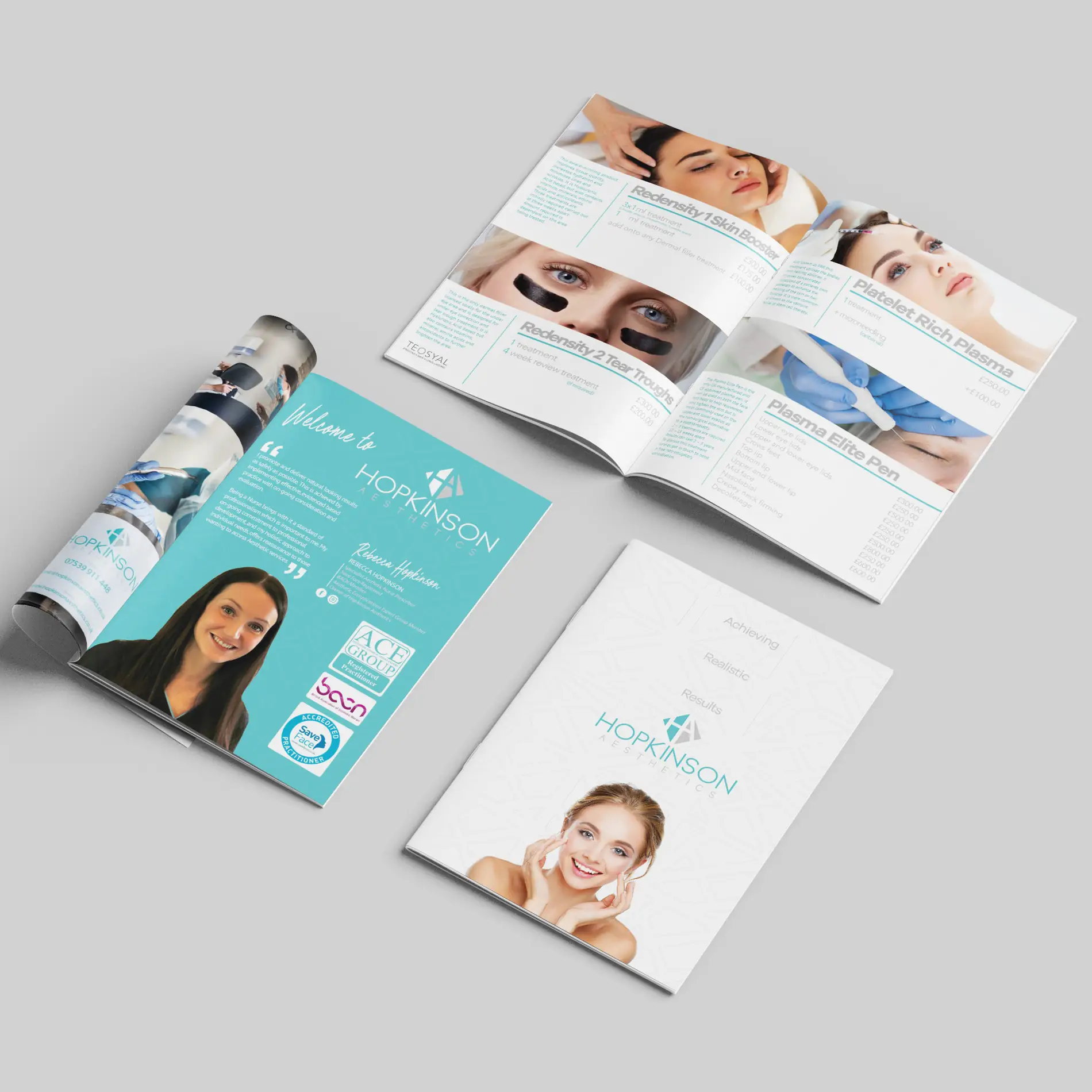 Hopkinson aesthetics brochure pricelist design Mindlabs Media
