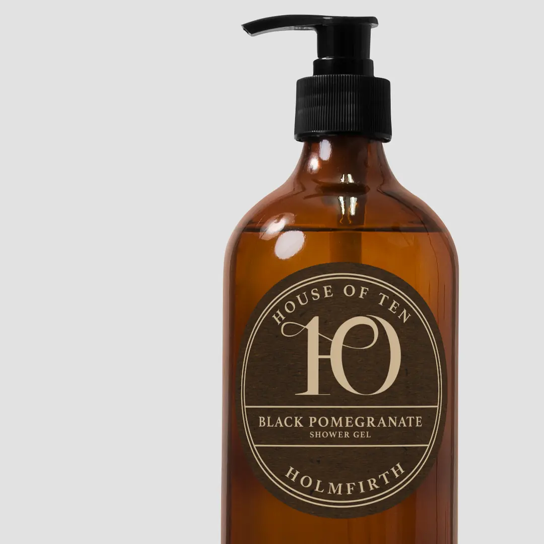 House of ten holmfirth shower gel label packaging design Mindlabs Media