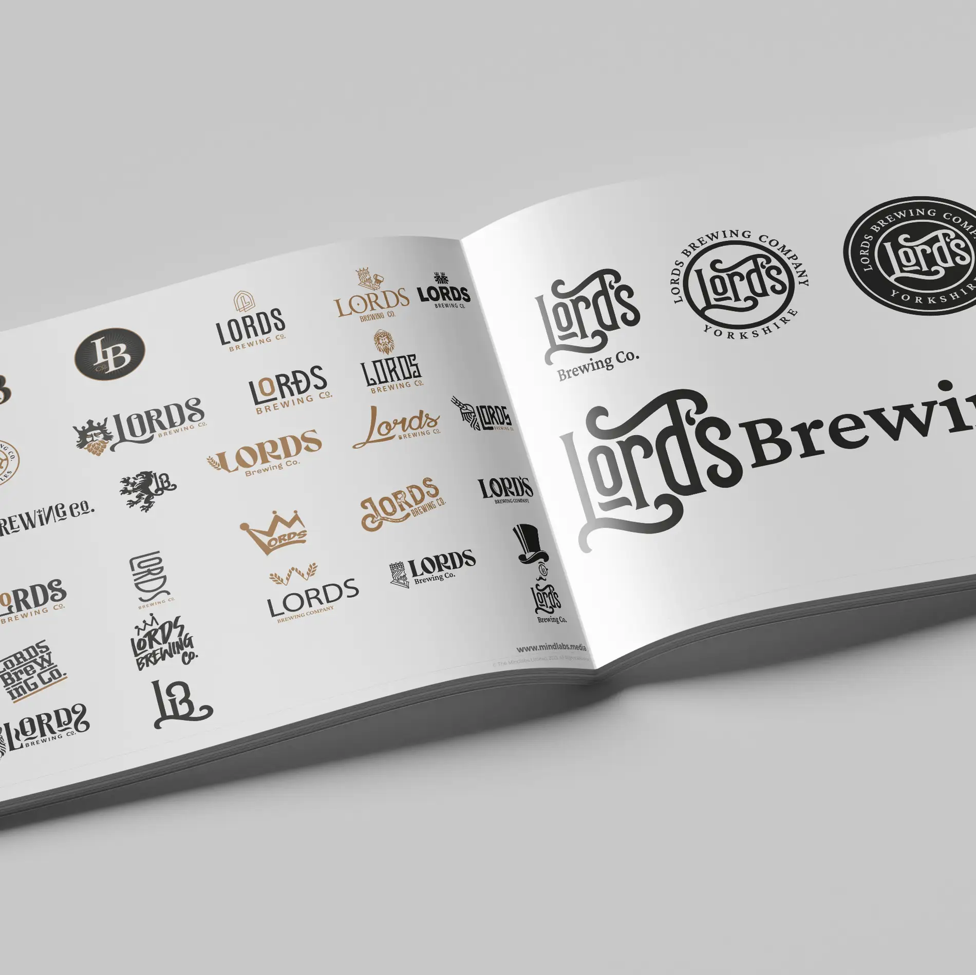 Lords brewing co logo design brand identity exploration Mindlabs Media