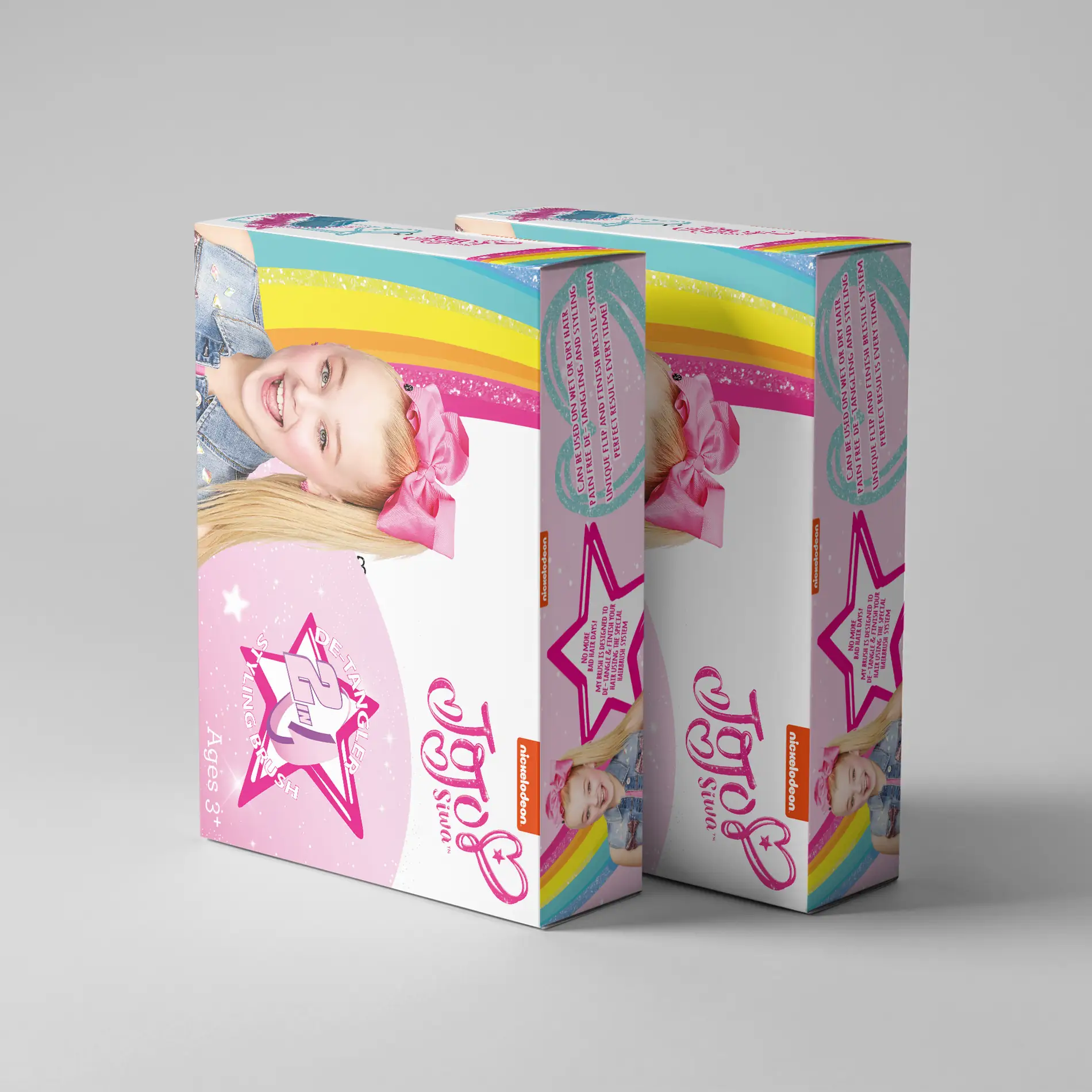 Nickelodeon jojo siwa packaging box design licensed brand Mindlabs Media