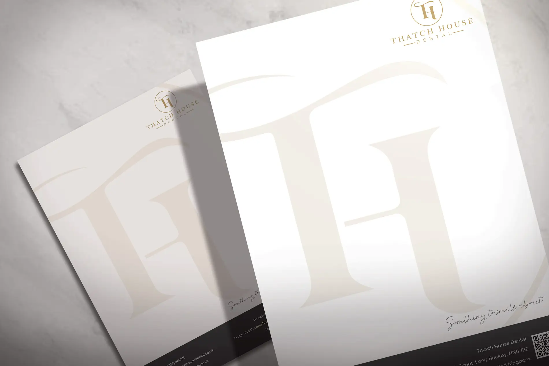 Thatch house dental website mockup development design Mindlabs Media huddersfield letter