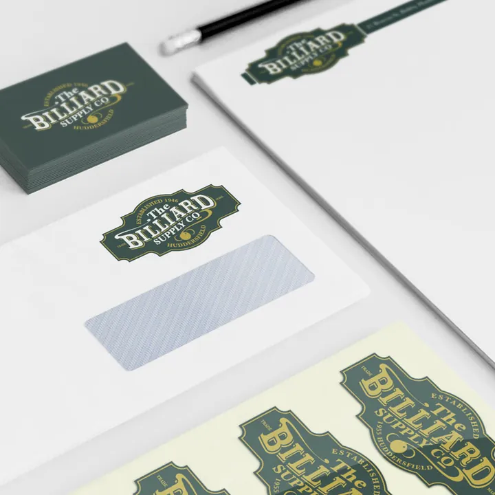 The billiard supply co brand identity stationery design Mindlabs Media