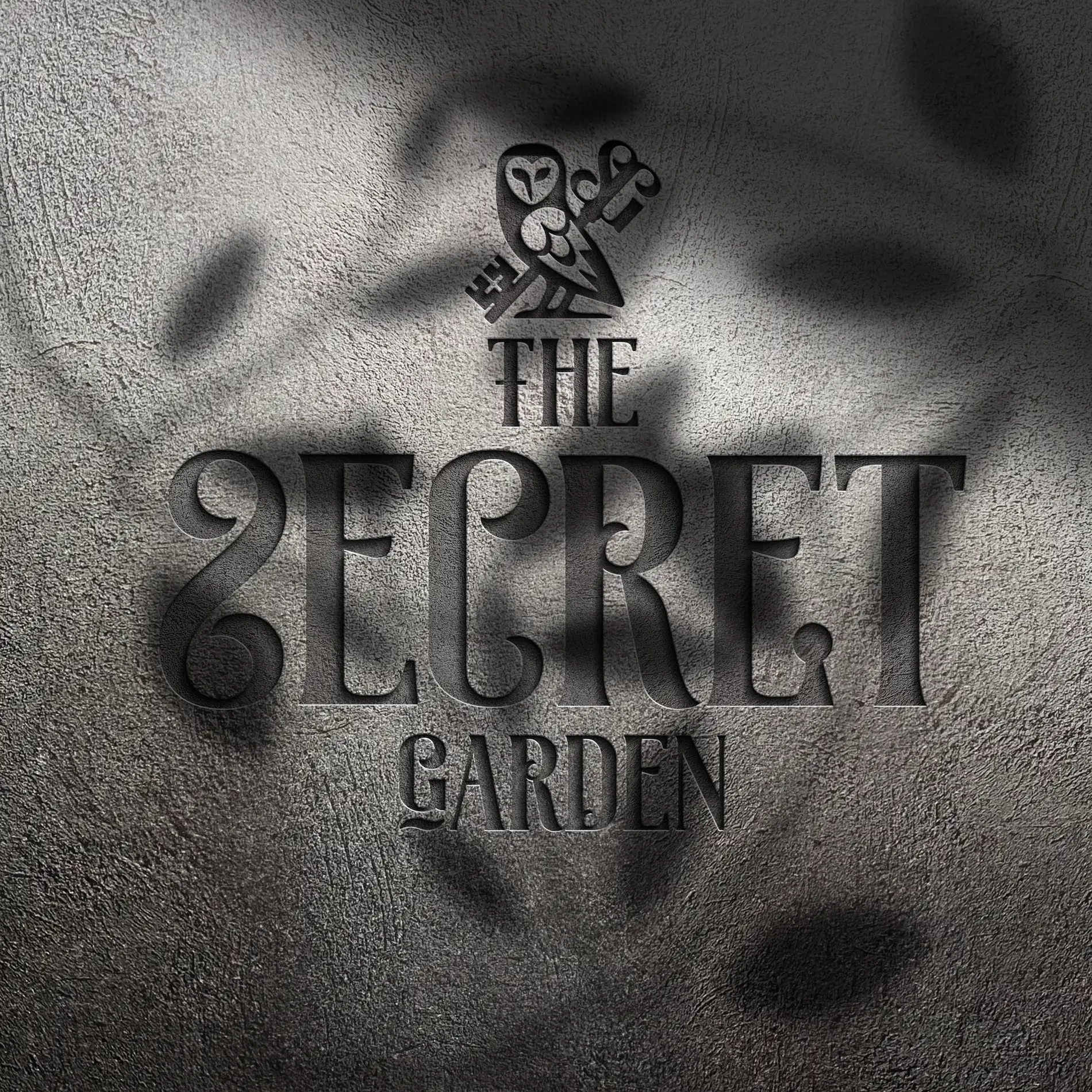 The secret garden kirkburton logo brand identity debossed Mindlabs Media